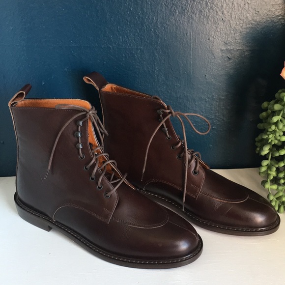 The Gap Italian Leather Lace up boots - Picture 1 of 10